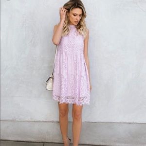 Lilac Eyelet Dress